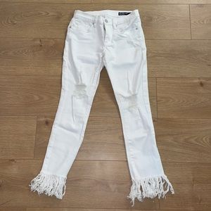 BlankNYC Women’s Crop Girlfriend White Pants